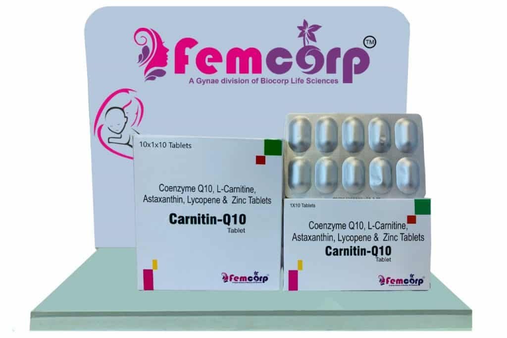 Coenzyme Q10, LCarnitine, Astaxanthin, Lycopene & Zinc Tablets